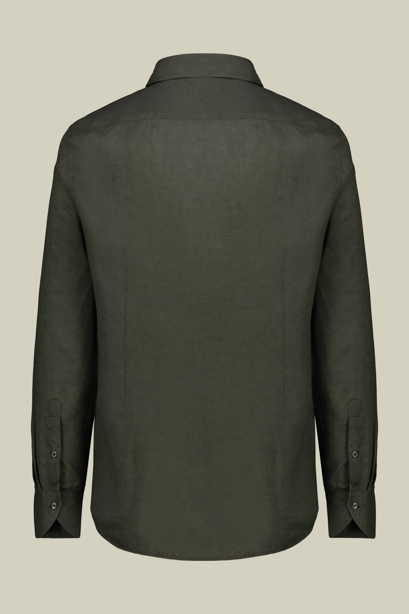 Men's casual shirt with classic collar, 100% linen