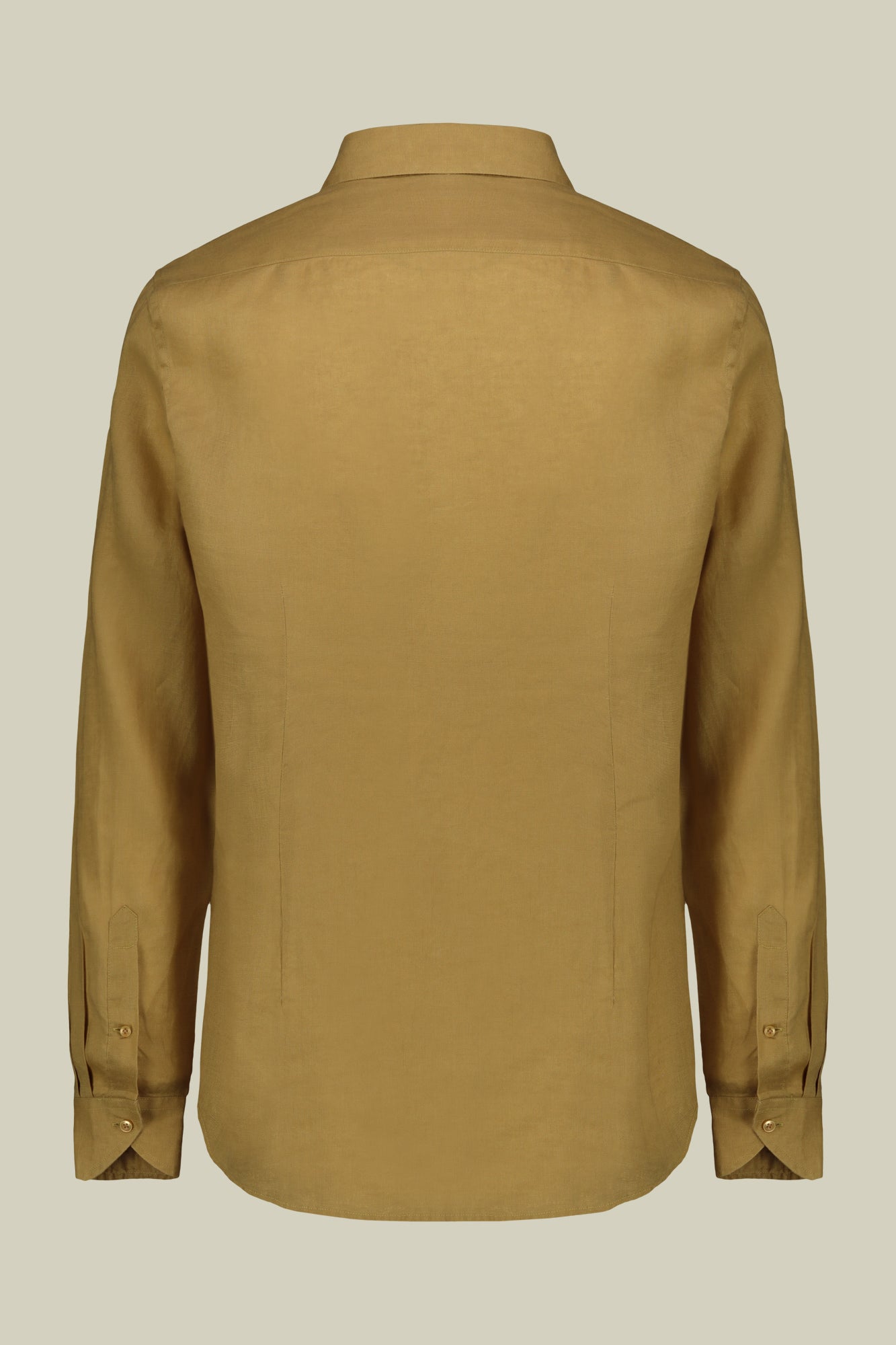 Men's casual shirt with classic collar, 100% linen