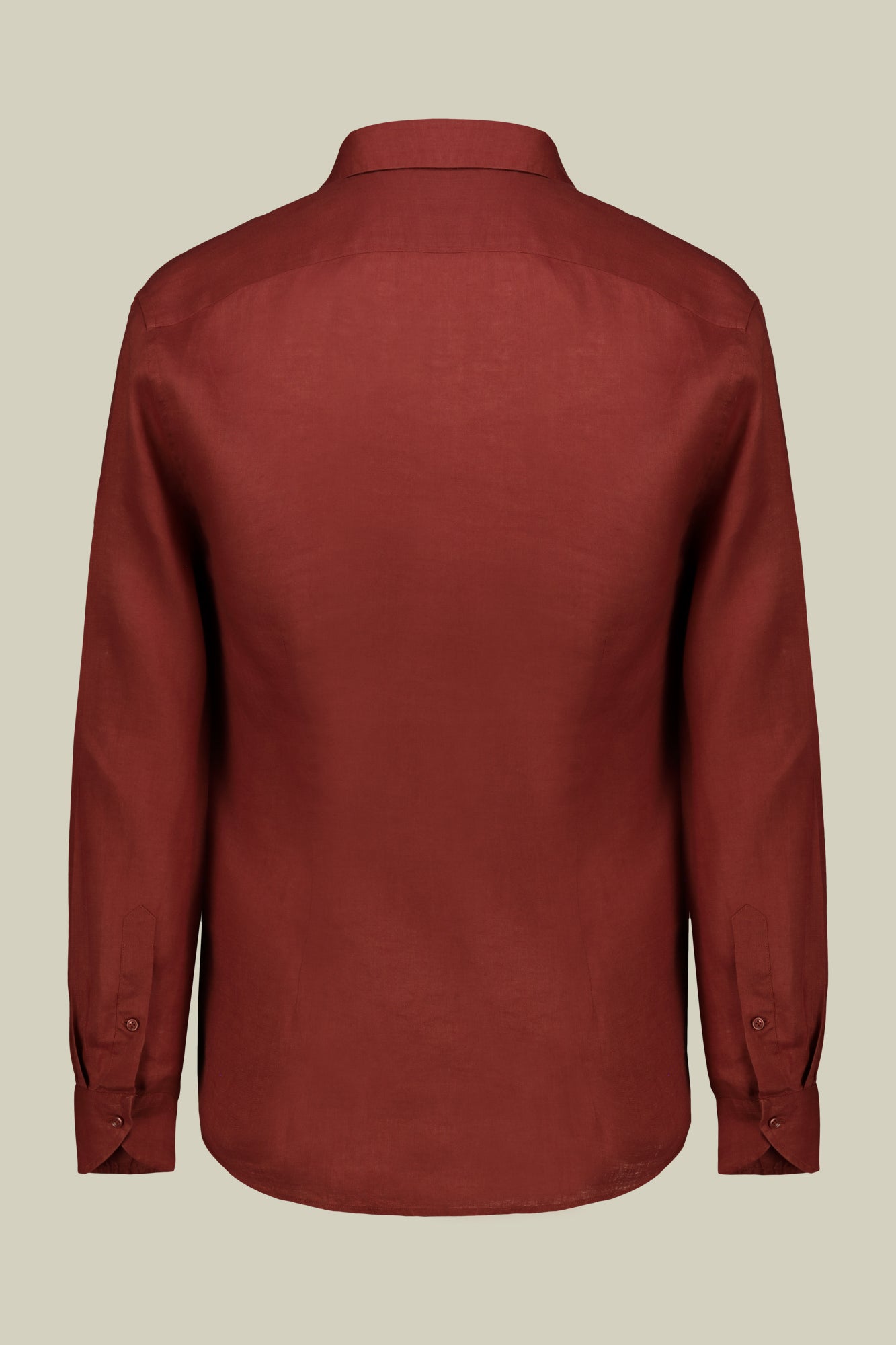 Men's casual shirt with classic collar, 100% linen