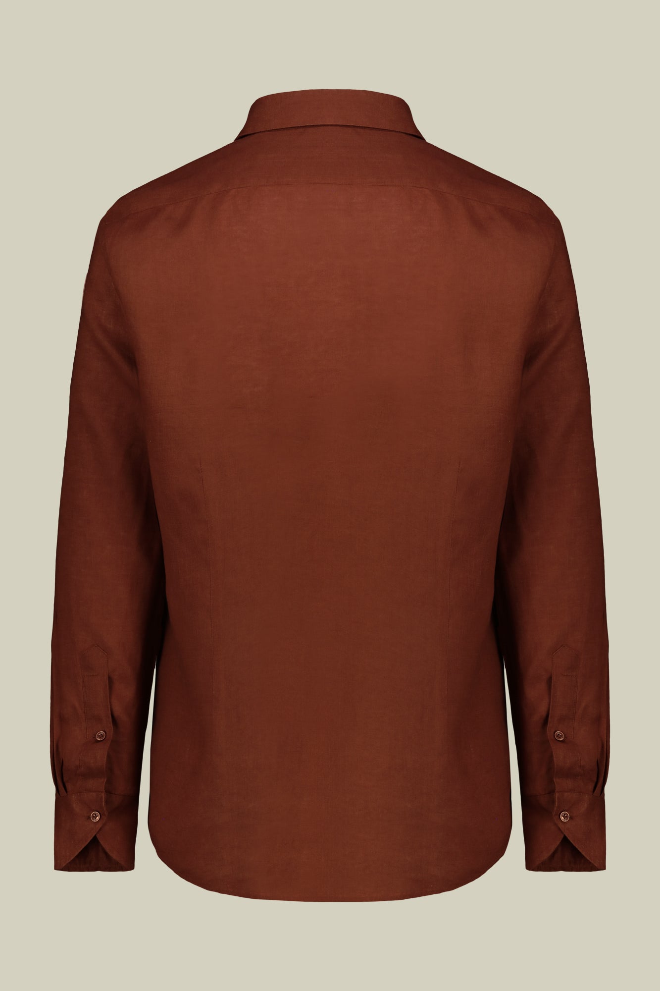 Men's casual shirt with classic collar, 100% linen