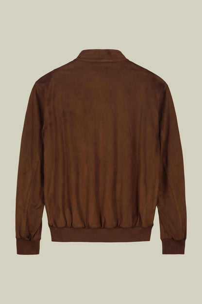 Men's Herrington jacket with suede effect fabric