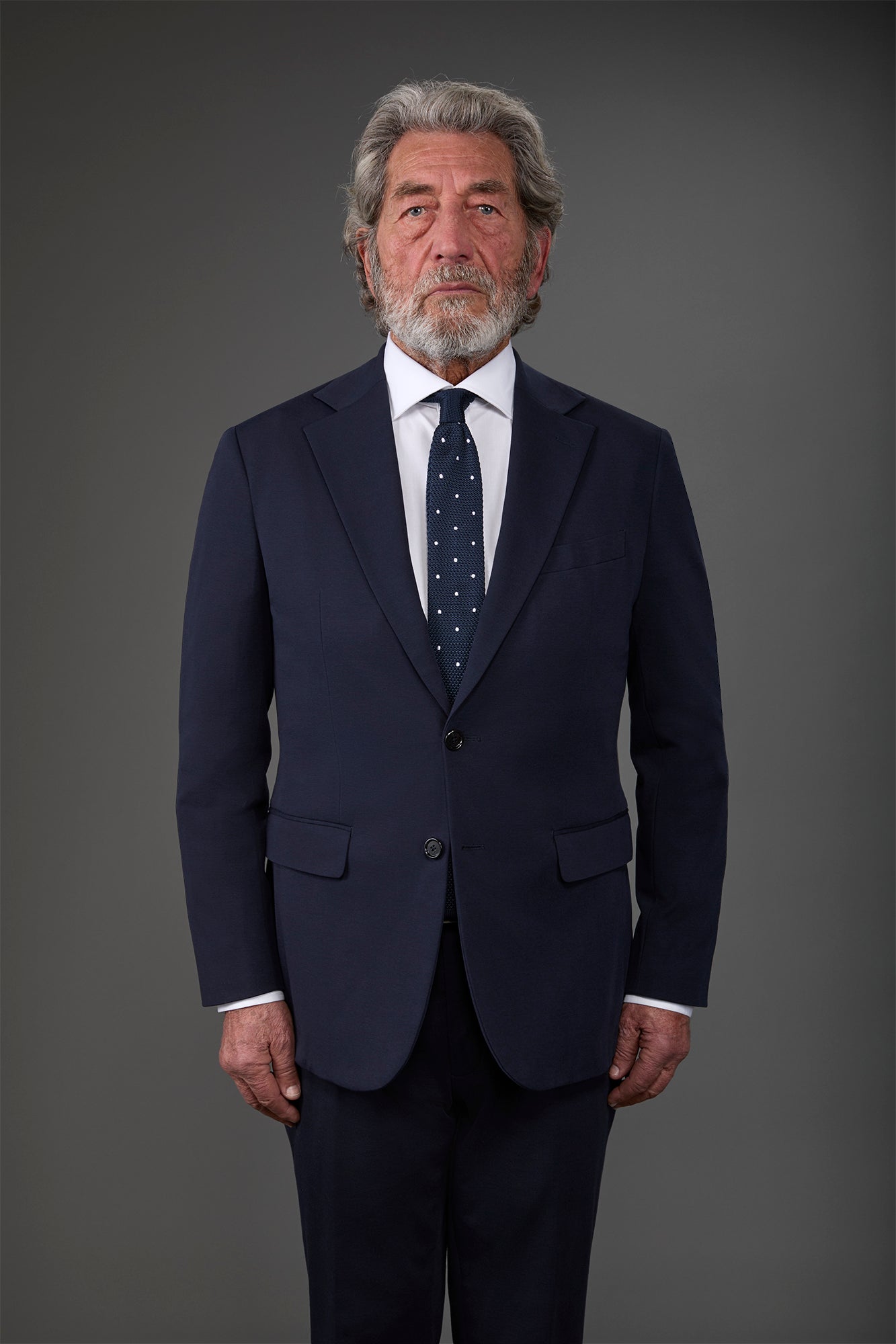 Men's single-breasted jersey jacket