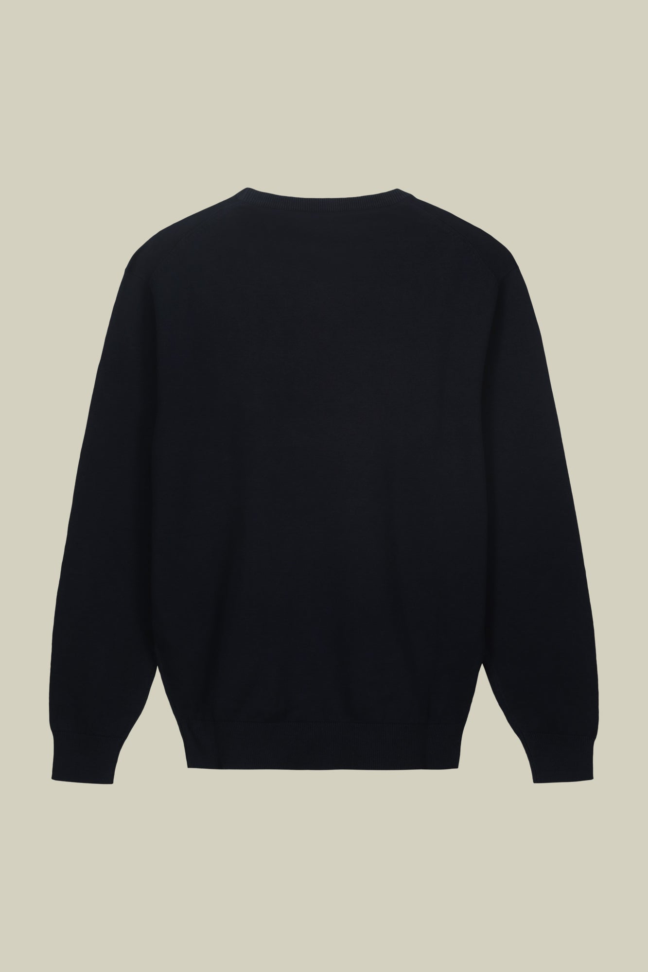Men's crew neck sweater in bio-washed 100% cotton
