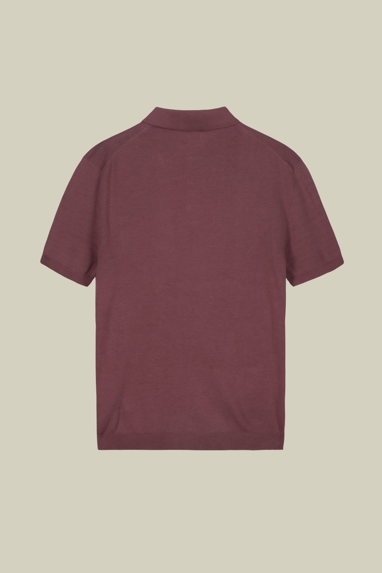 Men's short-sleeved knitted polo shirt