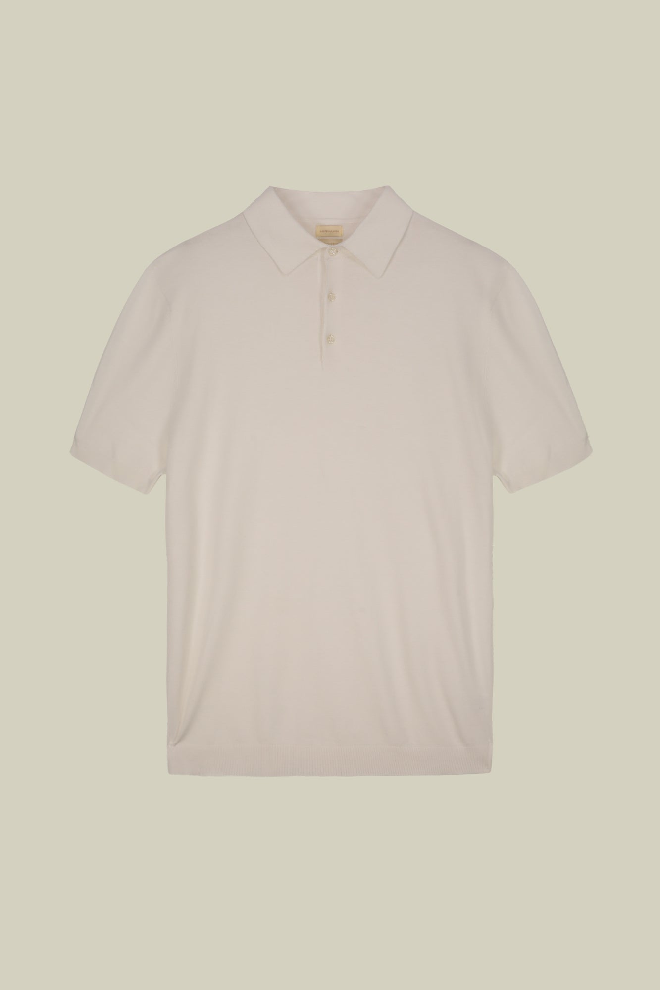 Men's short-sleeved knitted polo shirt