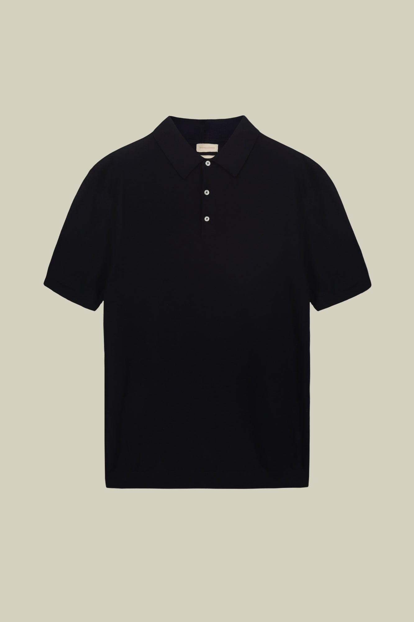 Men's short-sleeved knitted polo shirt