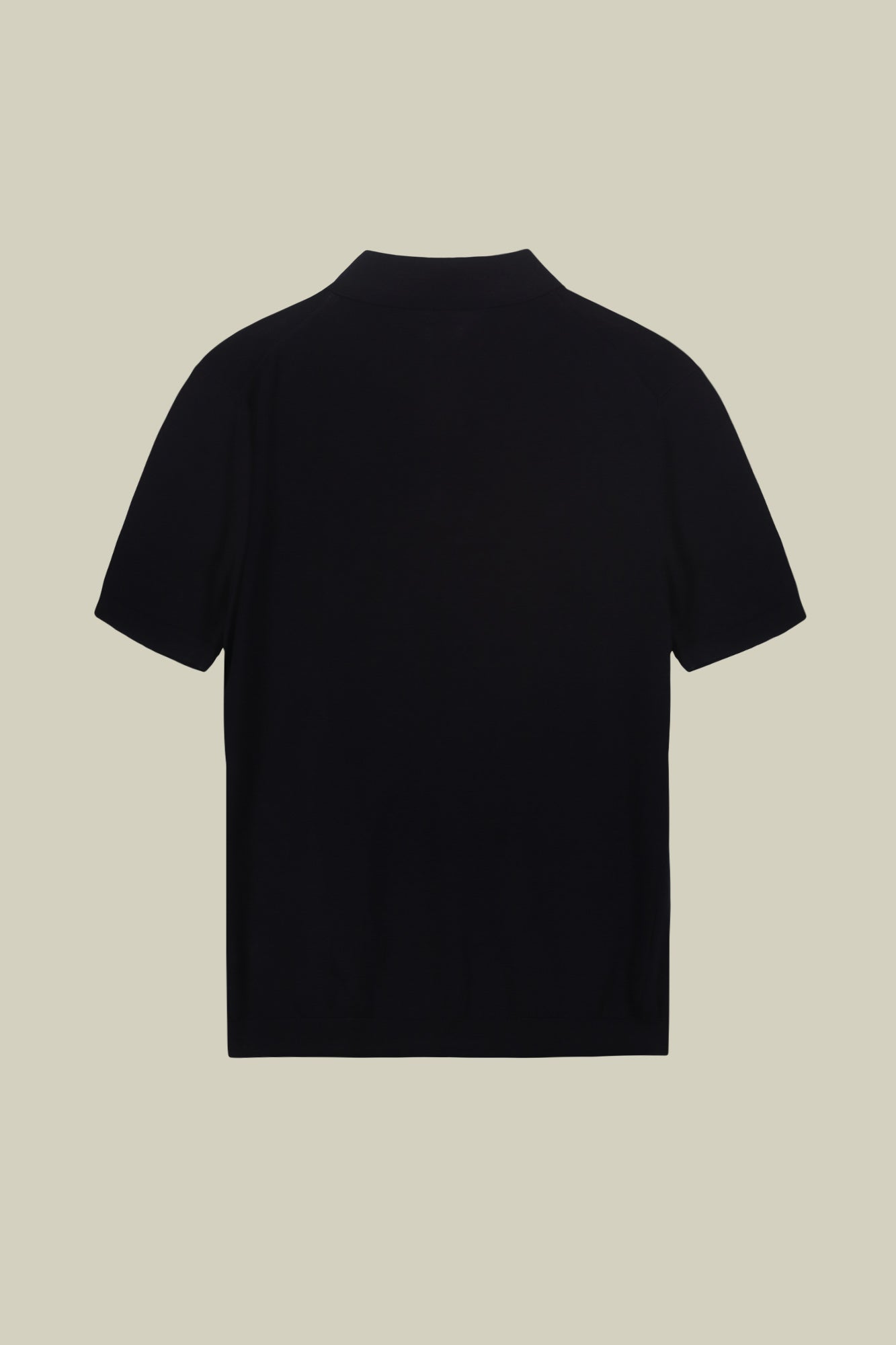 Men's short-sleeved knitted polo shirt