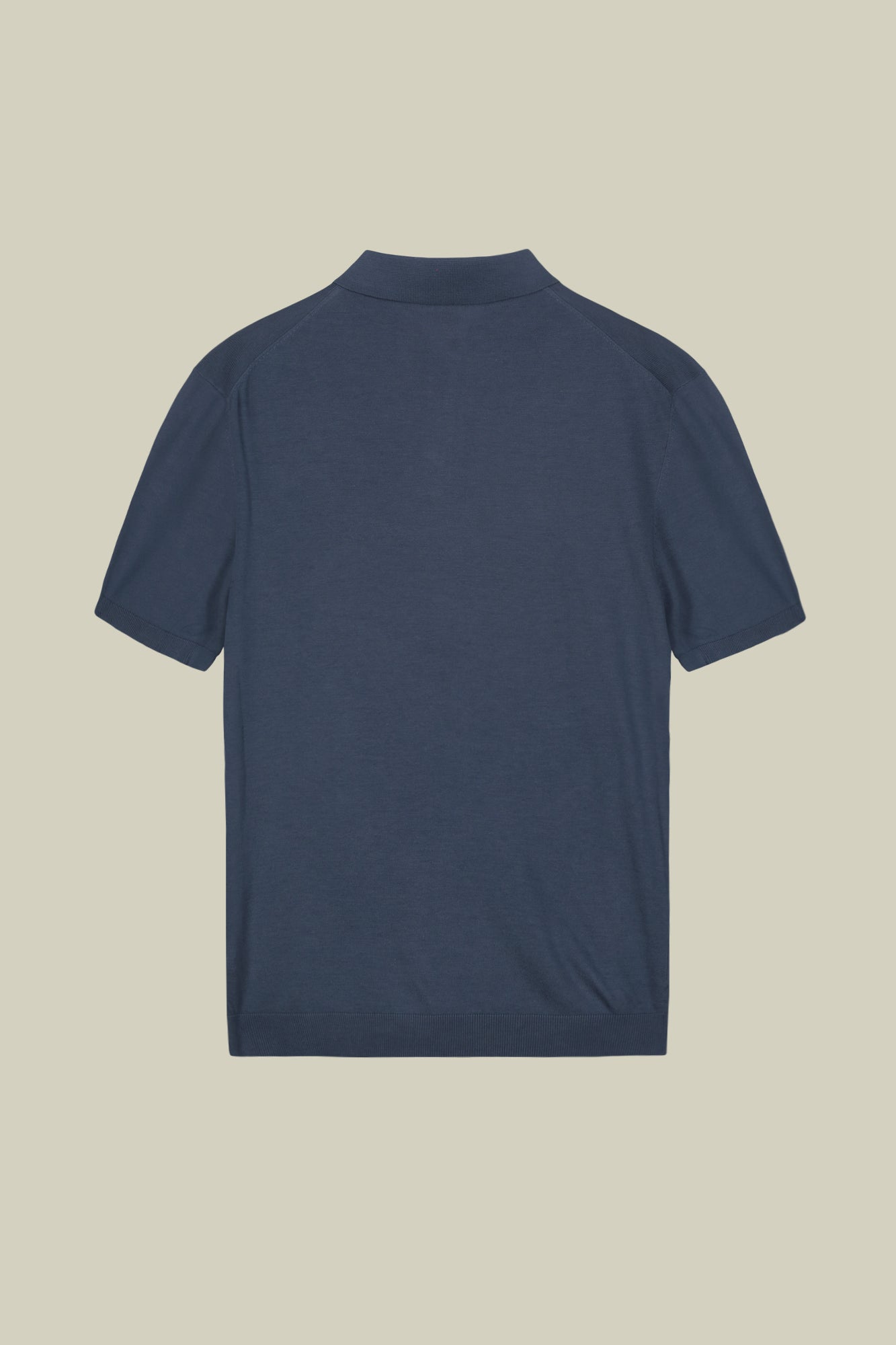 Men's short-sleeved knitted polo shirt