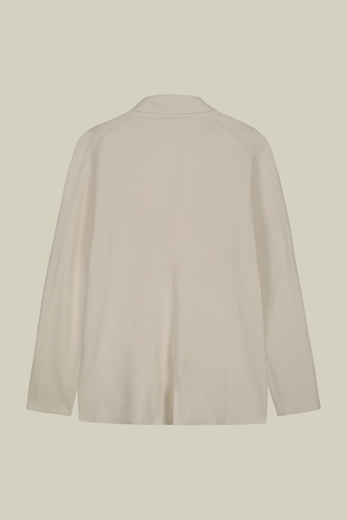 Men's double-breasted cardigan with patch pockets, 100% cotton milano rib knit