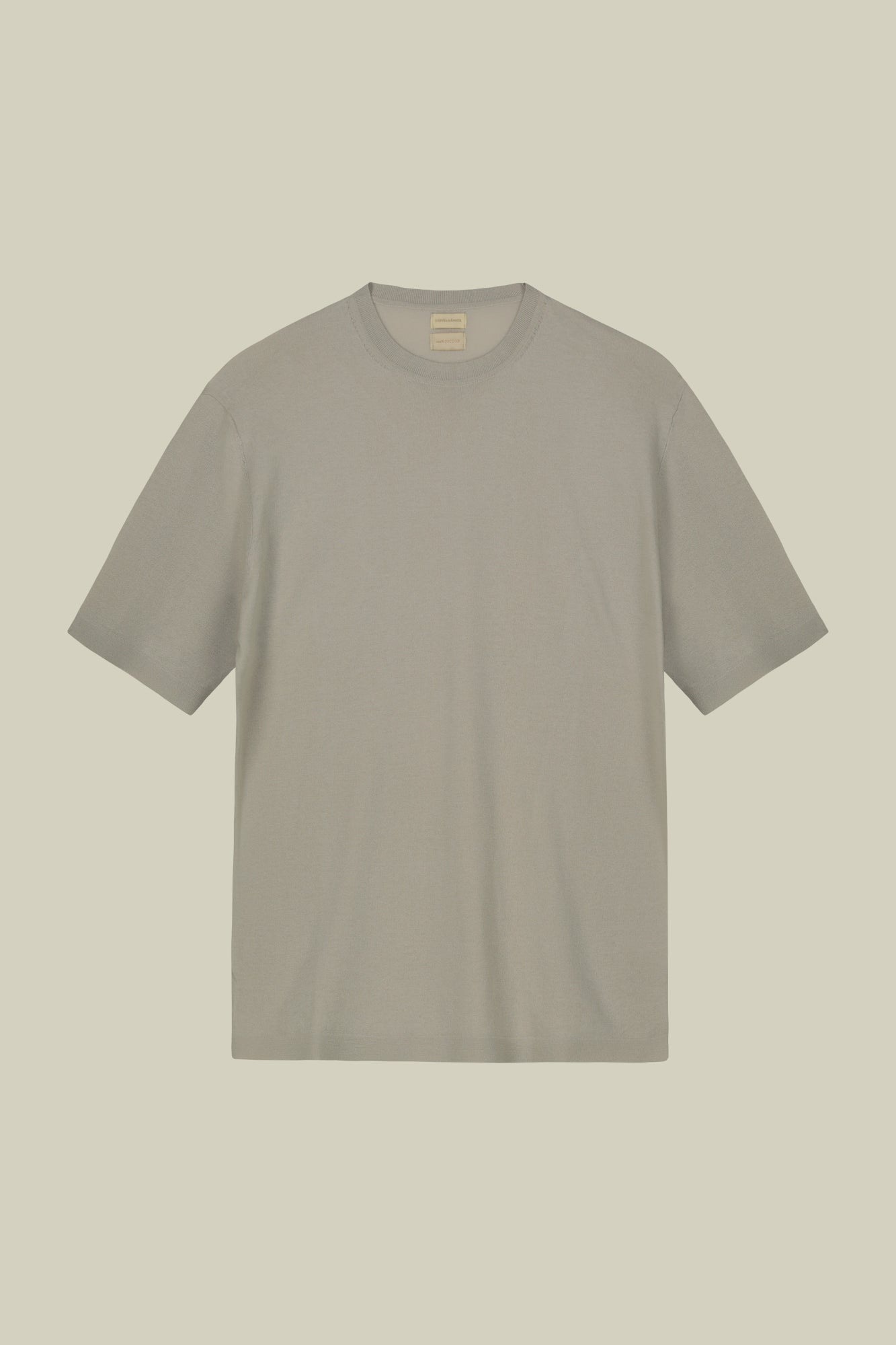 Men's 100% cotton crepe knitted T-Shirt with short sleeves