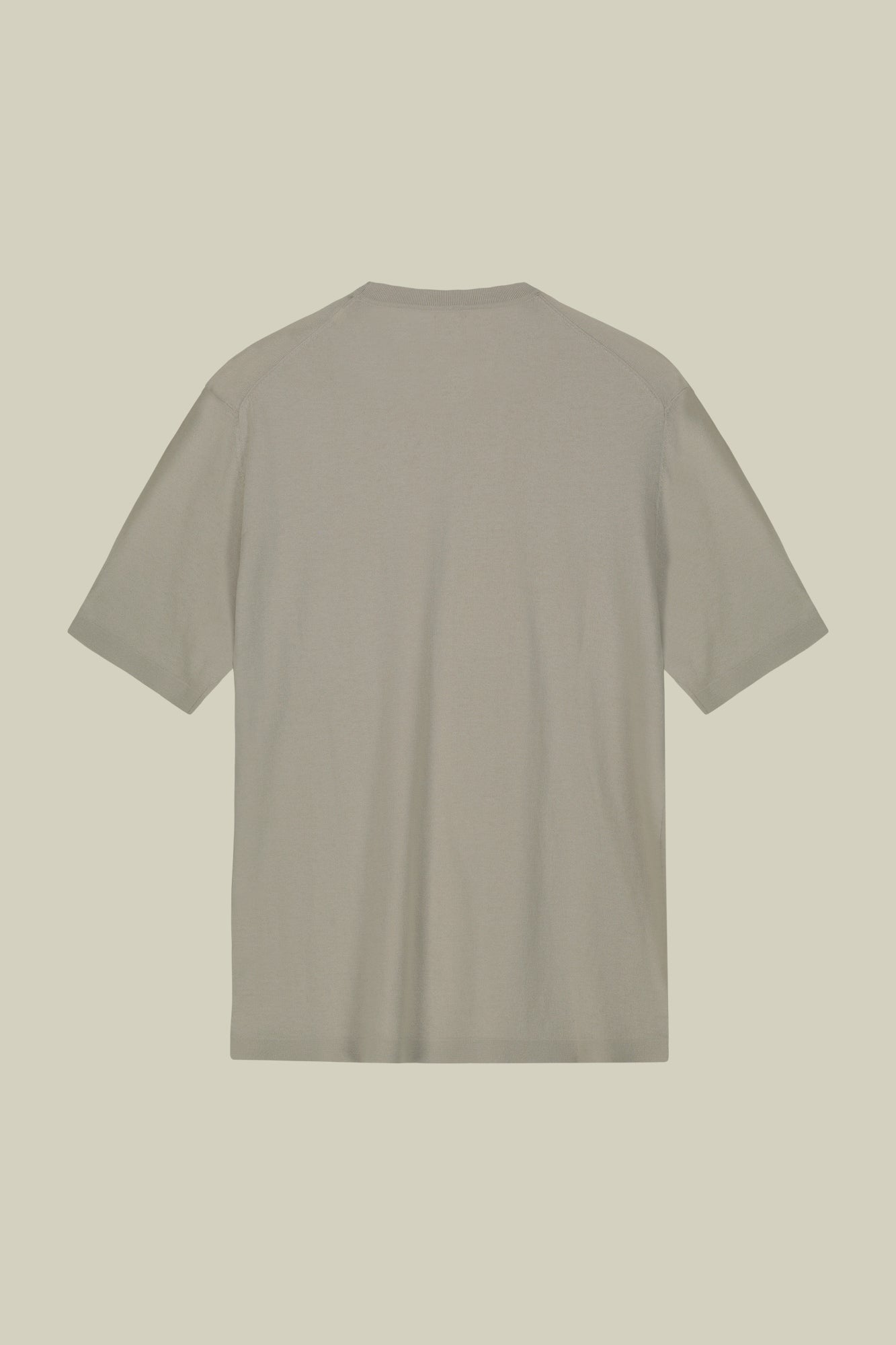 Men's 100% cotton crepe knitted T-Shirt with short sleeves