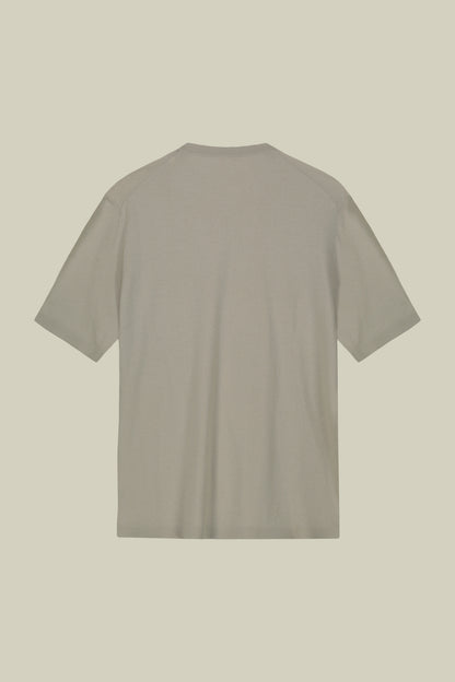 Men's 100% cotton crepe knitted T-Shirt with short sleeves
