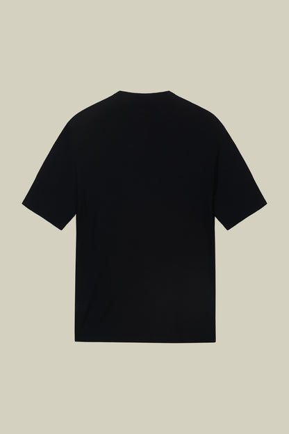 Men's 100% cotton crepe knitted T-Shirt with short sleeves