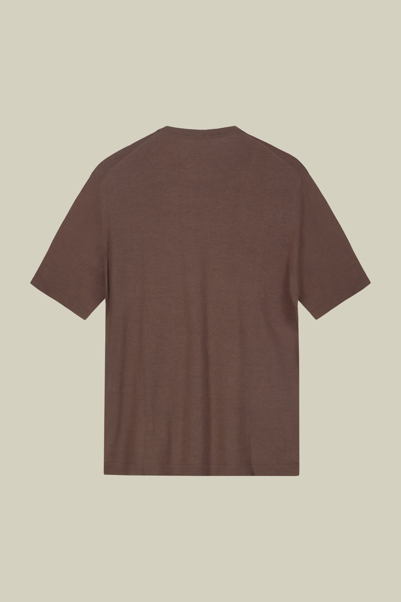 Men's 100% cotton crepe knitted T-Shirt with short sleeves