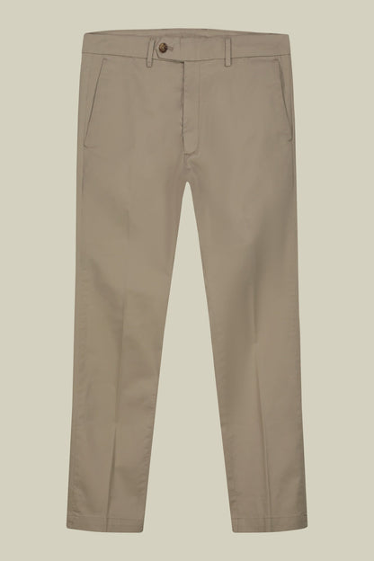Men's classic chino trousers with extended tab closure