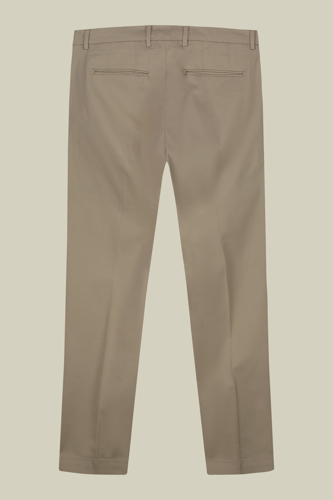Men's classic chino trousers with extended tab closure