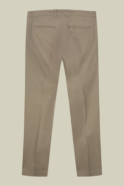 Men's classic chino trousers with extended tab closure