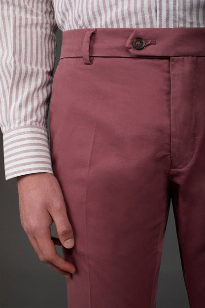 Men's classic chino trousers with extended tab closure