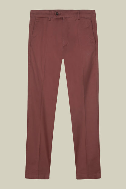 Men's classic chino trousers with extended tab closure
