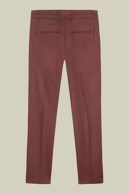 Men's classic chino trousers with extended tab closure