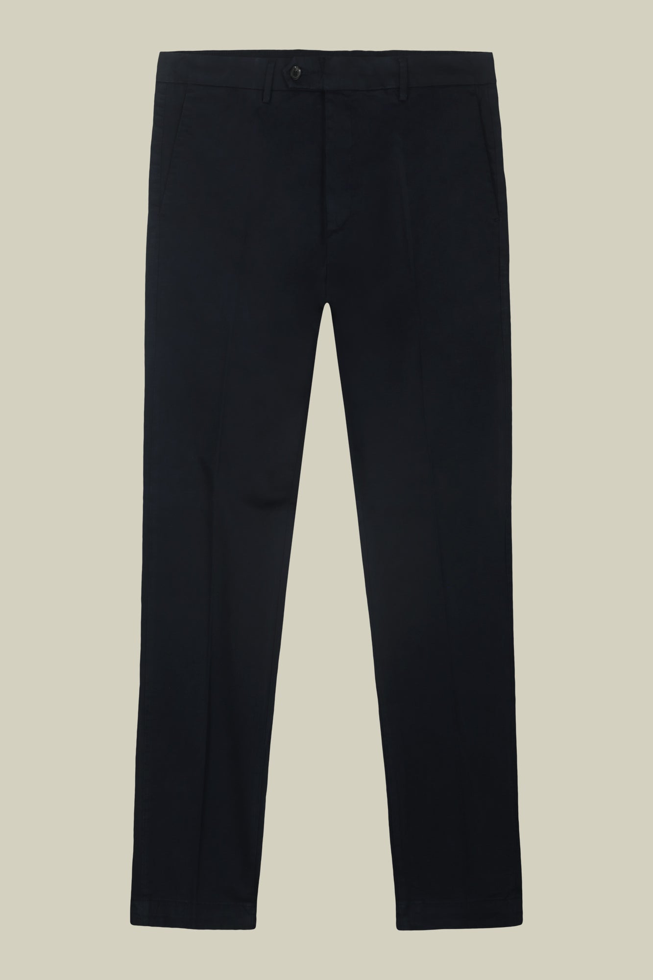 Men's classic chino trousers with extended tab closure