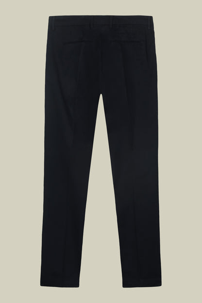 Men's classic chino trousers with extended tab closure