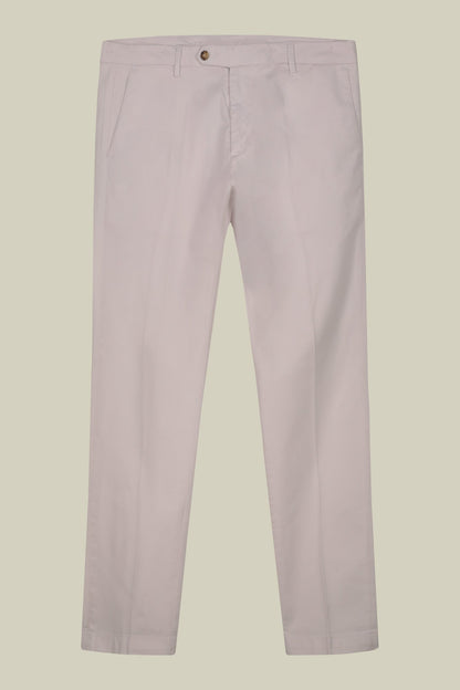 Men's classic chino trousers with extended tab closure