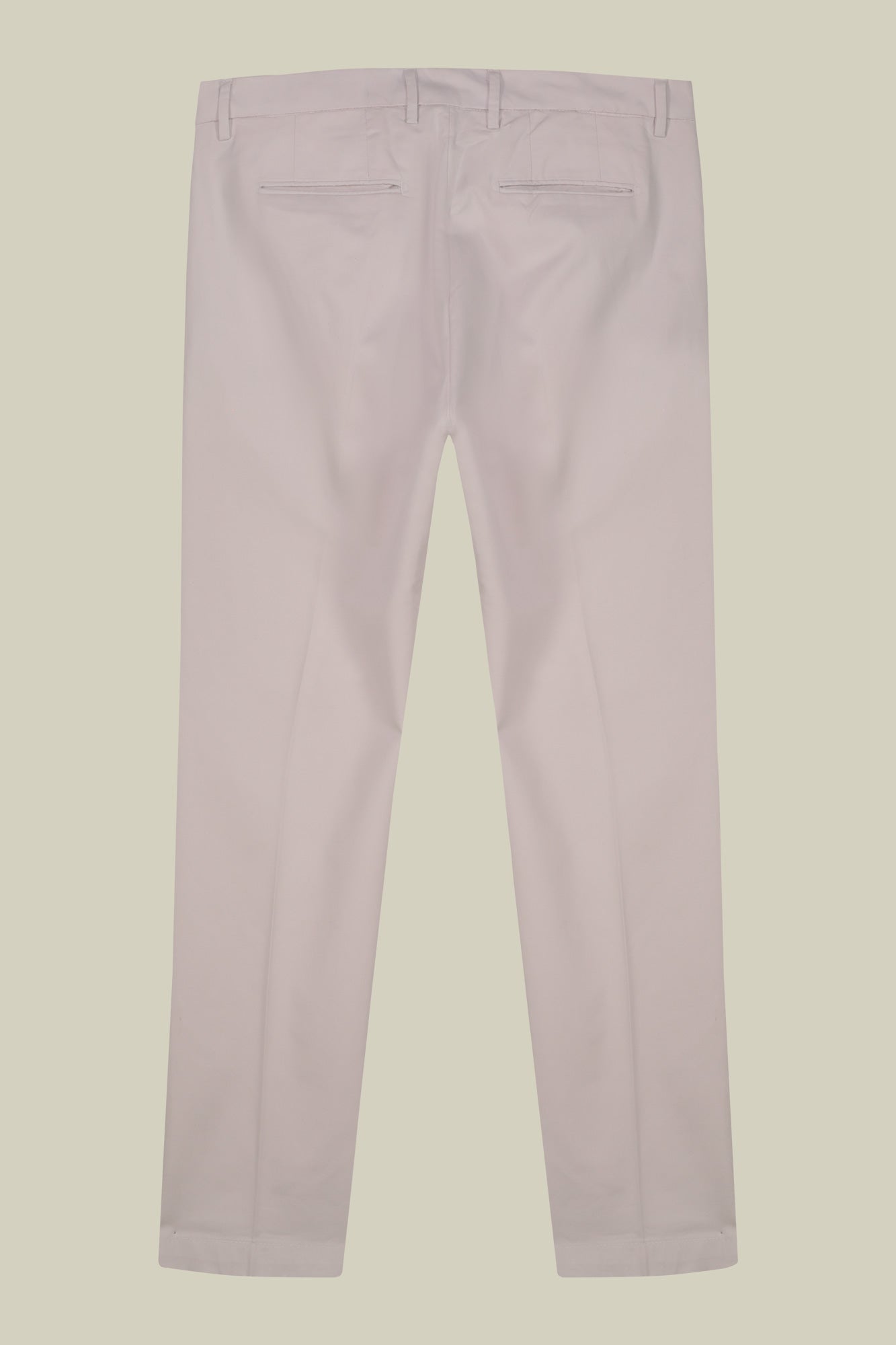 Men's classic chino trousers with extended tab closure