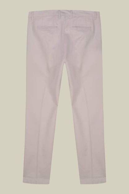 Men's classic chino trousers with extended tab closure