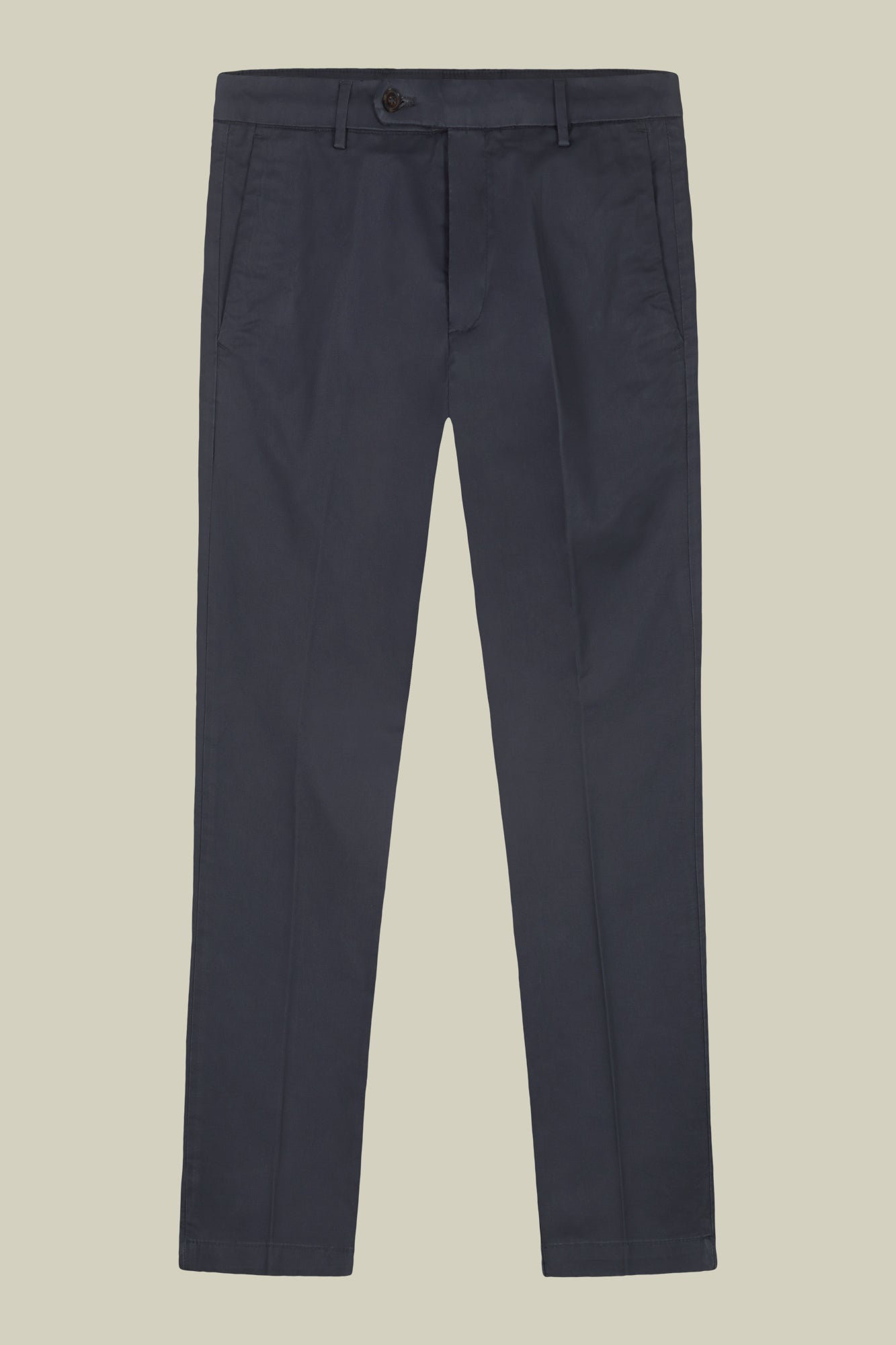Men's classic chino trousers with extended tab closure