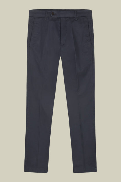 Men's classic chino trousers with extended tab closure
