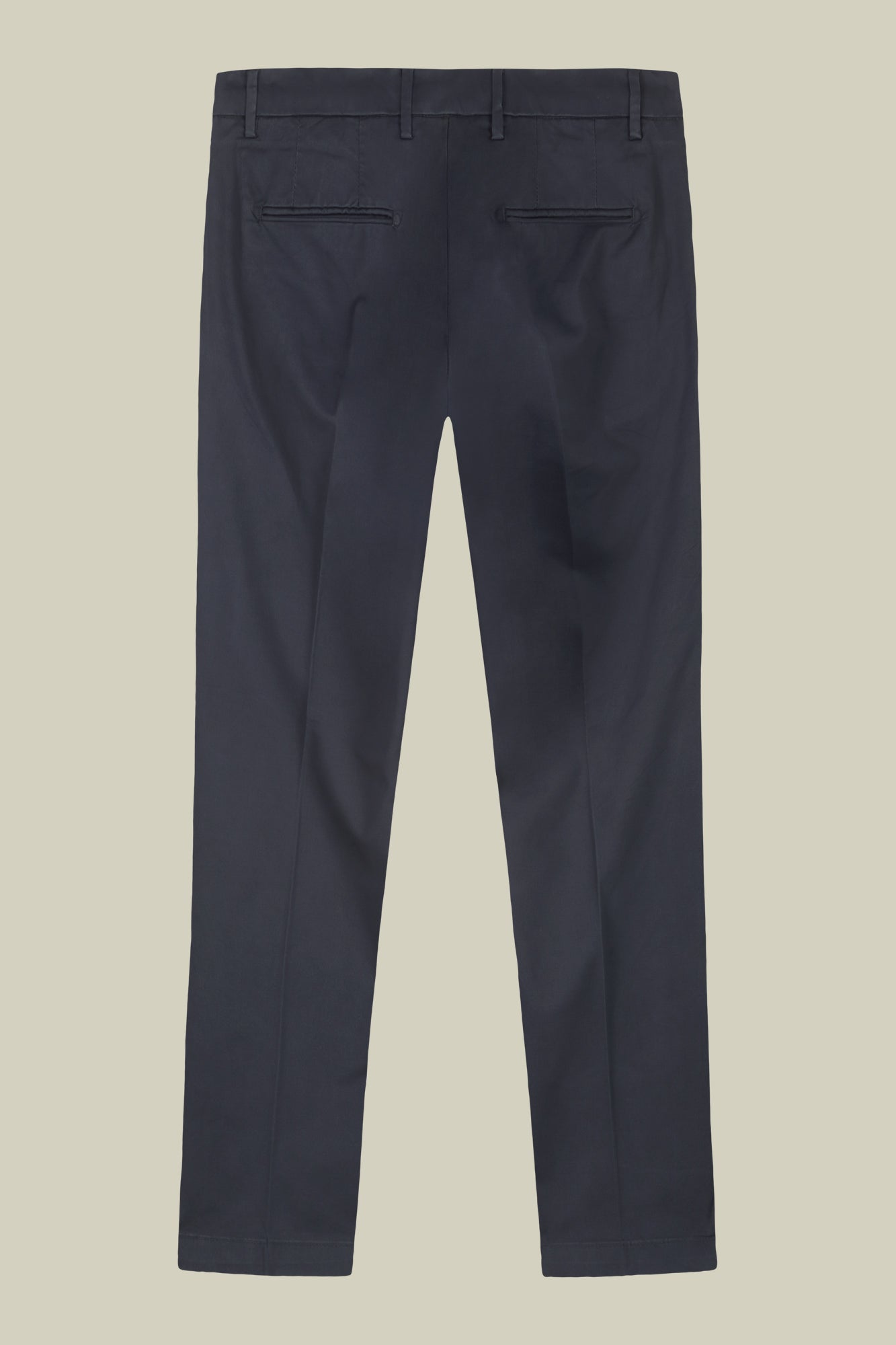 Men's classic chino trousers with extended tab closure