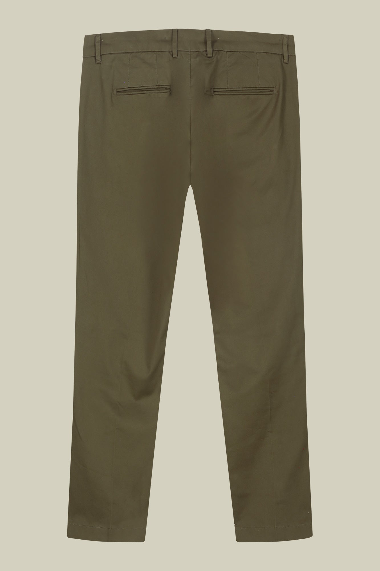 Men's classic chino trousers with extended tab closure