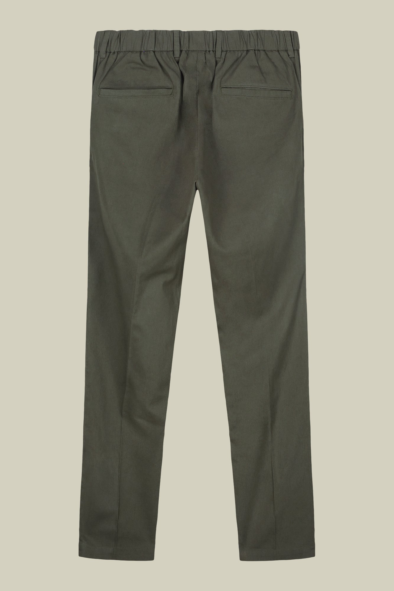 Men's trousers with two small pleats and elastane in the back waistband