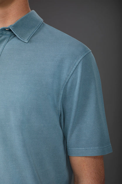 Men's short-sleeved polo shirt in cotton piquÃƒÆ’Ã‚Â©