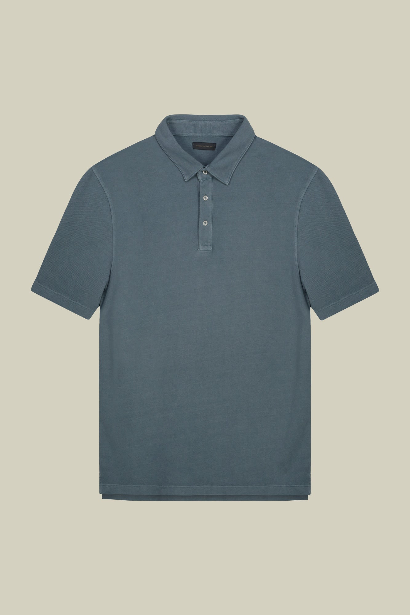 Men's short-sleeved polo shirt in cotton pique