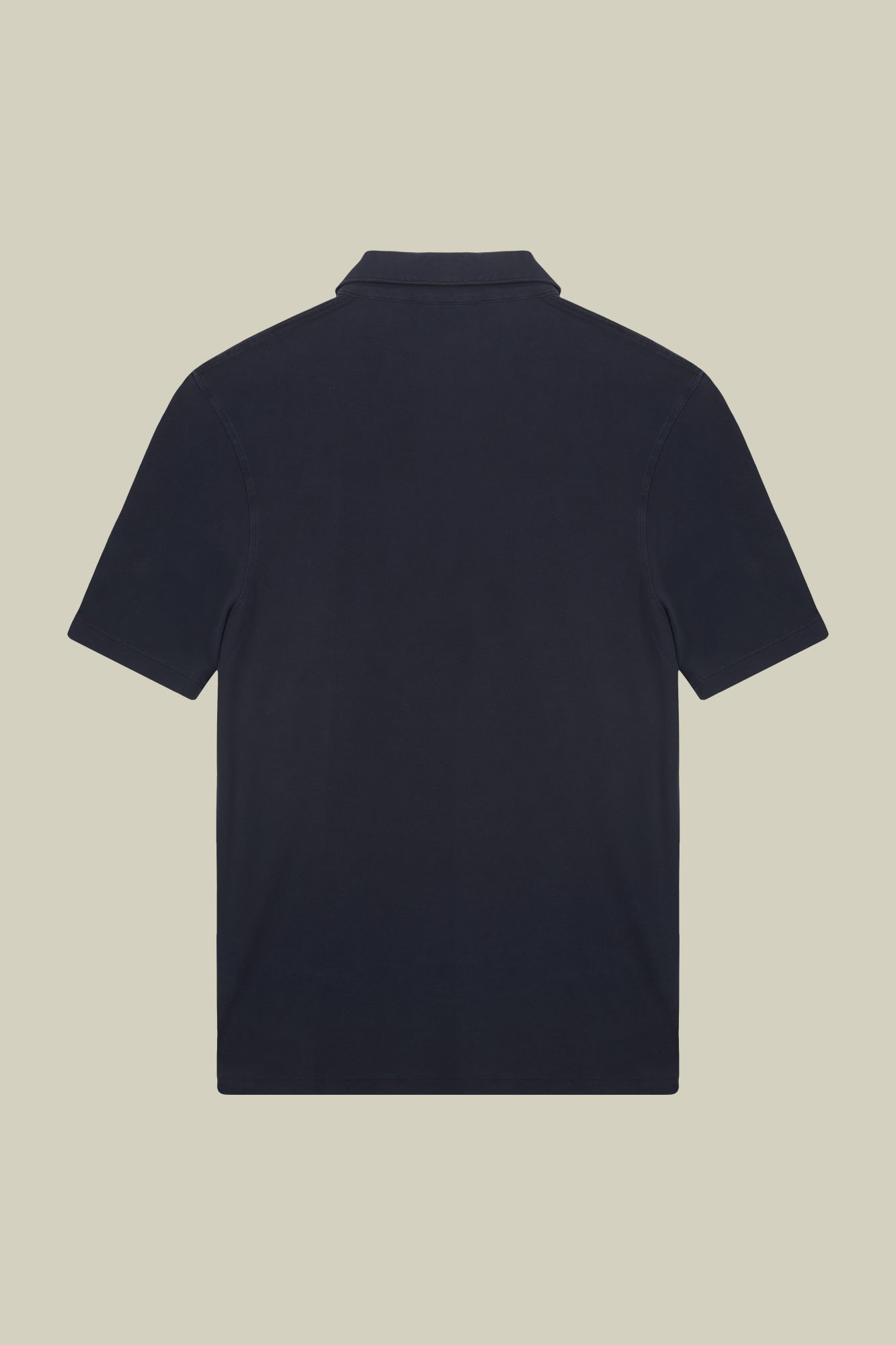Men's short-sleeved polo shirt in cotton pique