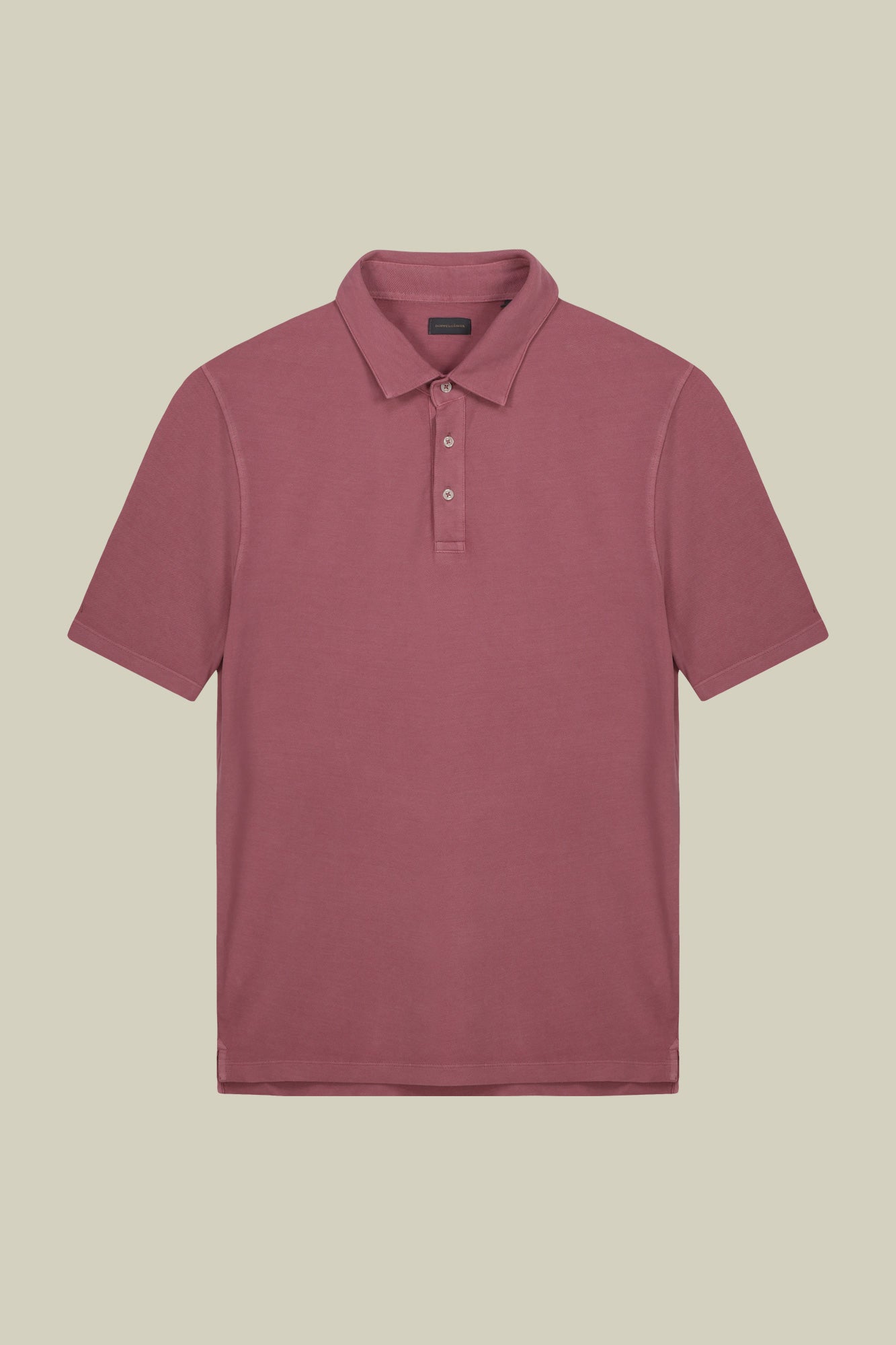 Men's short-sleeved polo shirt in cotton pique