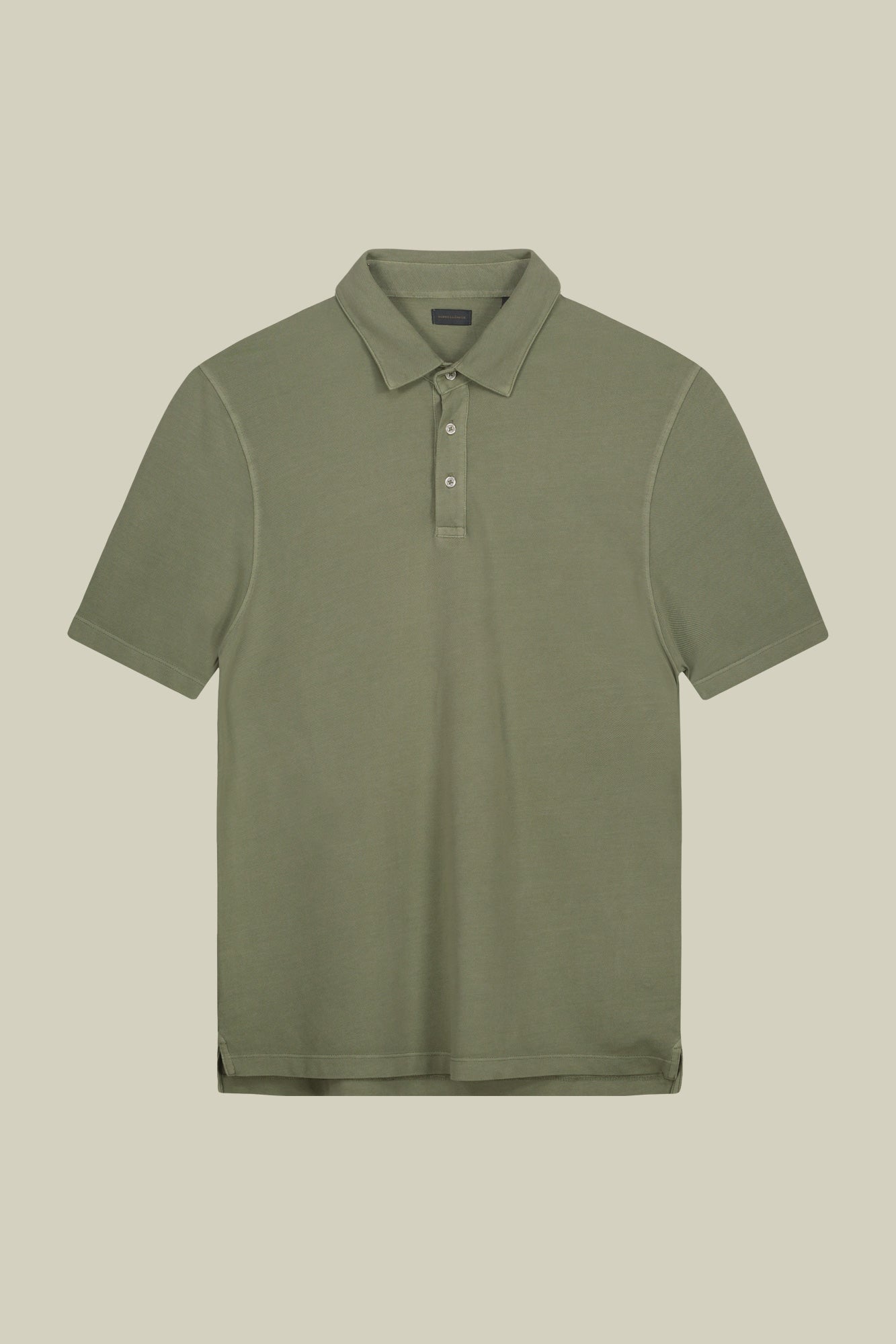 Men's short-sleeved polo shirt in cotton pique