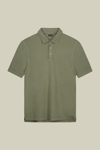 Men's short-sleeved polo shirt in cotton piquÃƒÆ’Ã‚Â©