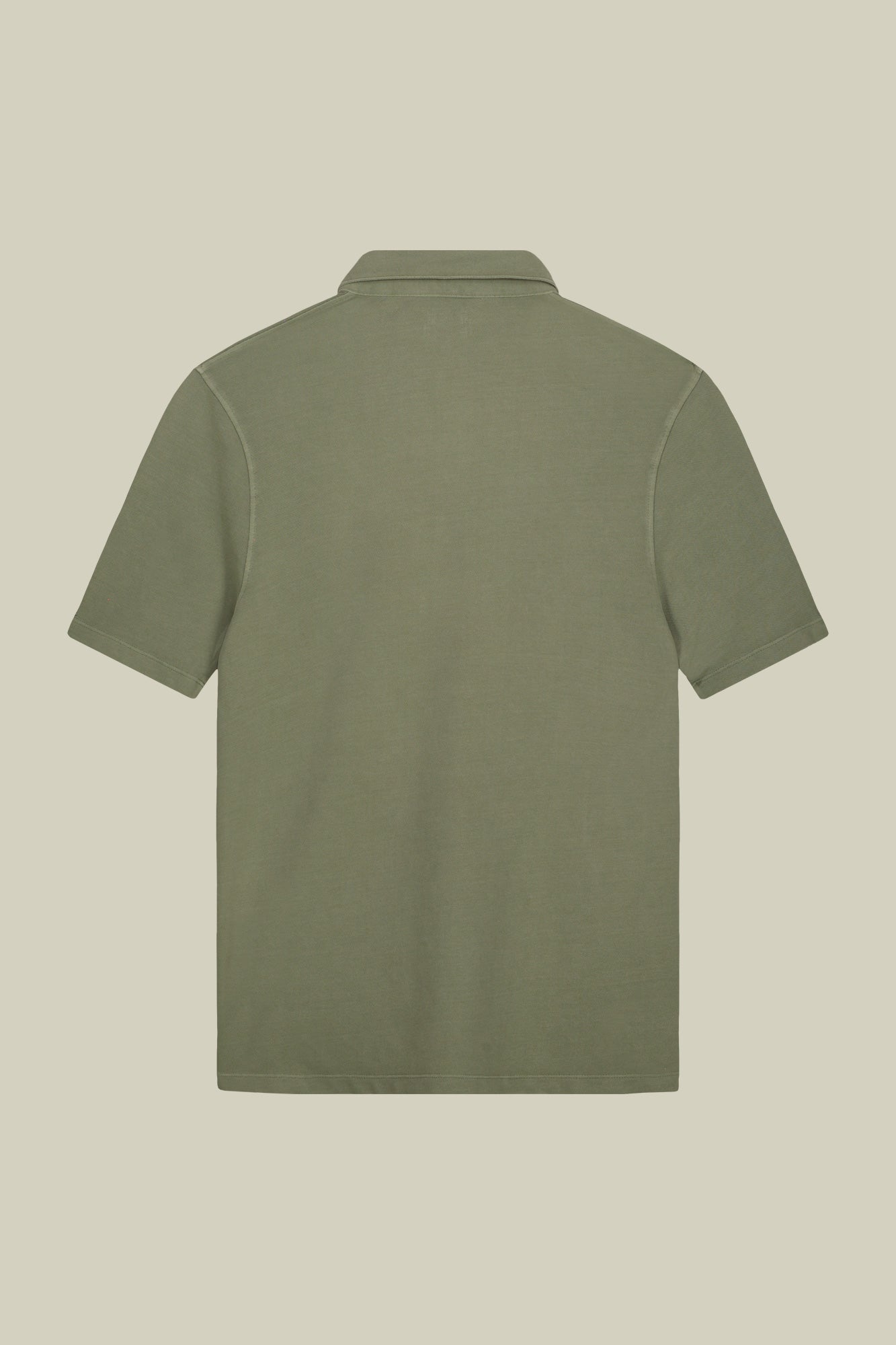 Men's short-sleeved polo shirt in cotton pique