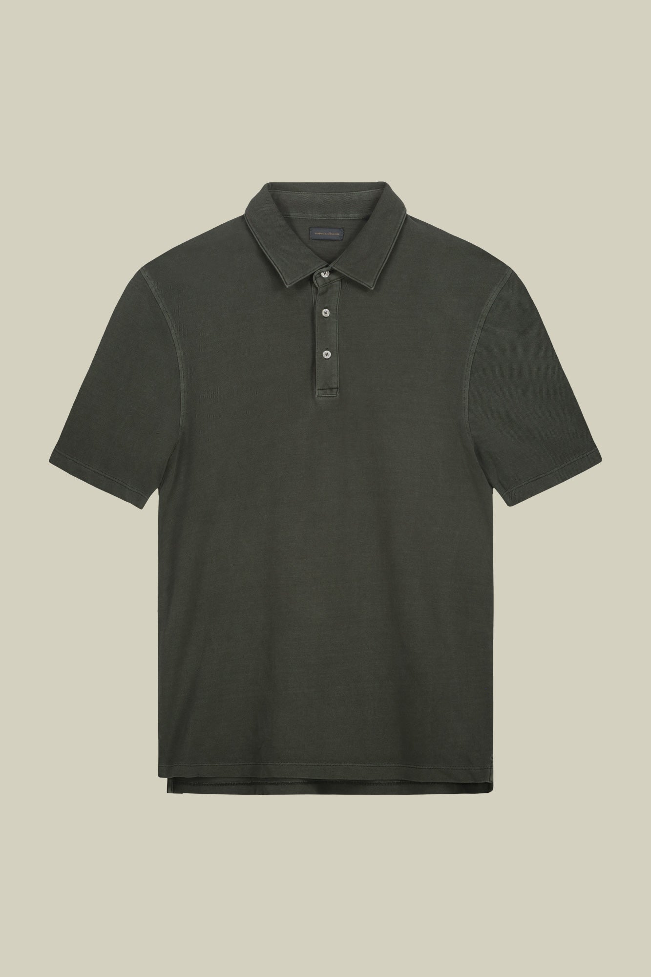 Men's short-sleeved polo shirt in cotton pique
