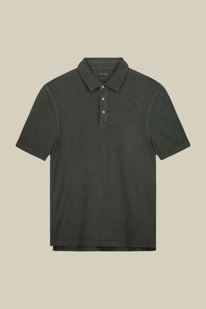 Men's short-sleeved polo shirt in cotton piquÃƒÆ’Ã‚Â©