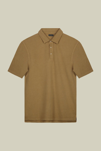 Men's short-sleeved polo shirt in cotton piquÃƒÆ’Ã‚Â©