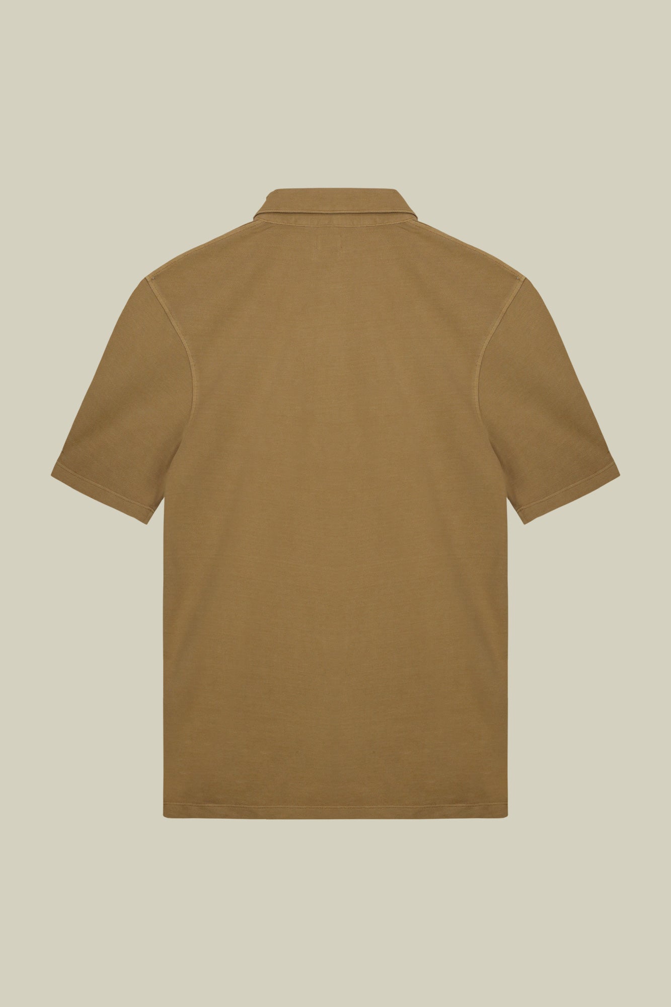 Men's short-sleeved polo shirt in cotton pique