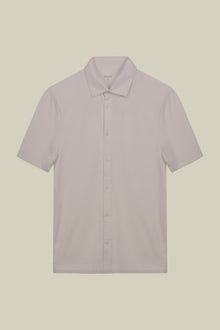 Men's short-sleeved polo shirt in 100% cotton jersey