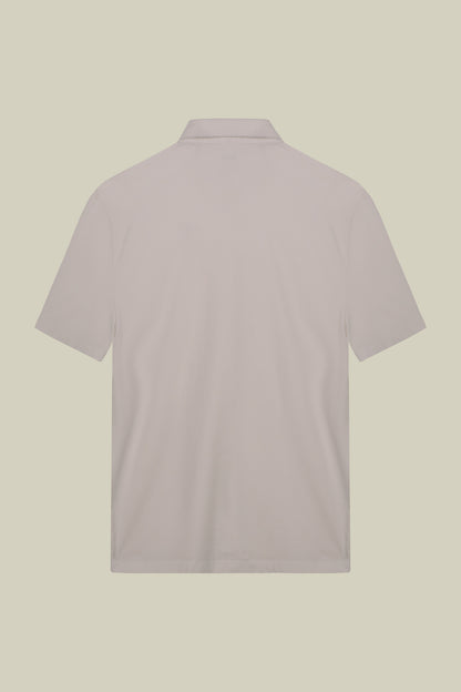 Men's short-sleeved polo shirt in 100% cotton jersey