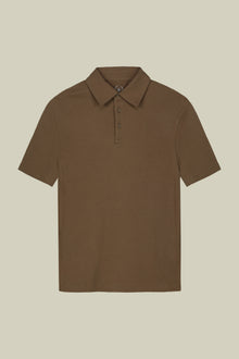 Men's short-sleeved polo shirt in organic cotton
