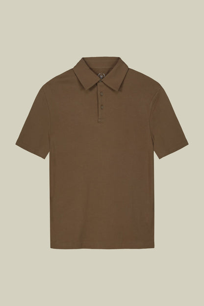 Men's short-sleeved polo shirt in organic cotton