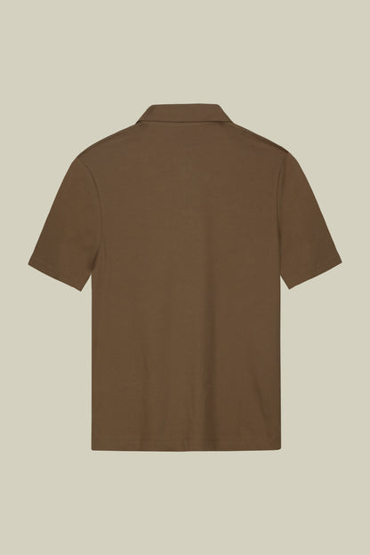 Men's short-sleeved polo shirt in organic cotton